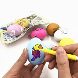 创意儿童手绘鸡蛋壳玩具幼儿园DIY美术手工制作材料绘画亲子彩蛋