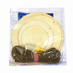 木板壁饰挂饰吊饰儿童绘画涂色画画白胚创意相框DIY麻绳自制挂件