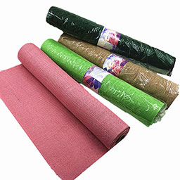 彩色麻布卷仿麻布料鲜花包装纸 花束包装材料花店用品DIY包花纸