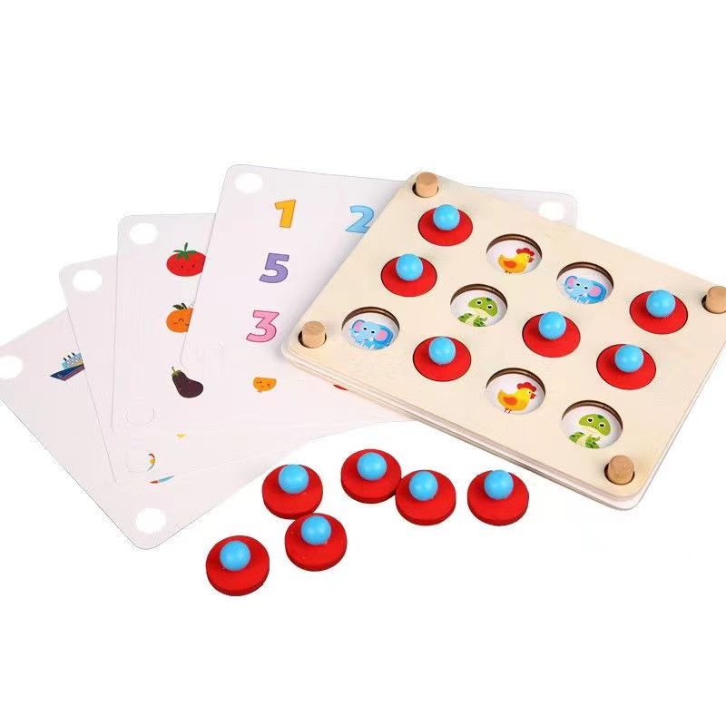 儿童早教记忆棋专注智力逻辑思维训练游戏玩具幼儿园亲子益智互动 翻翻棋